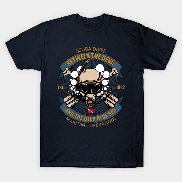 Scuba Diver Est.1942 T-Shirt by TCP